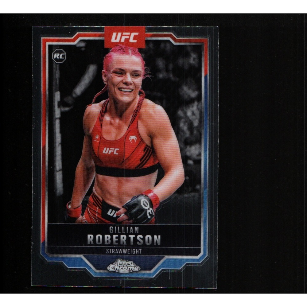 2025 Topps Chrome UFC Gillian Robertson #158 Base RC Rookie Card Strawweight